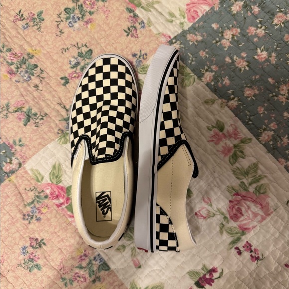 Vans Black and White Checkerboard Slip-Ons - Picture 1 of 1